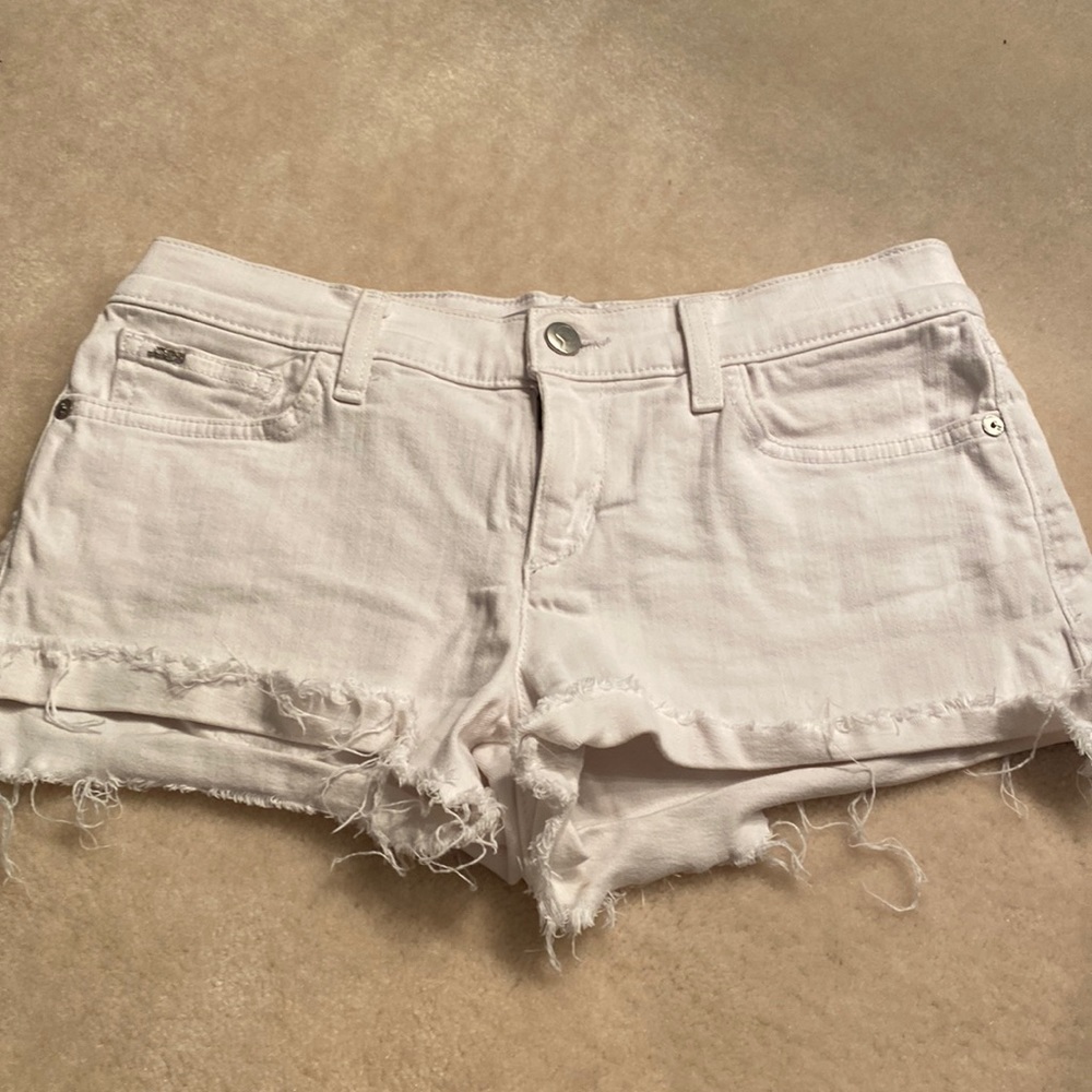 Joes Jeans white denim shorts